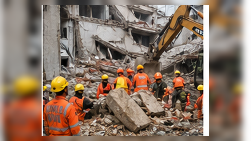New Delhi Building Collapse Kills at Least One and Leaves Dozens Trapped